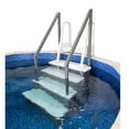 Aqua Select AntiSlip Pool Steps with Flipup Safety Ladder, 4854" H