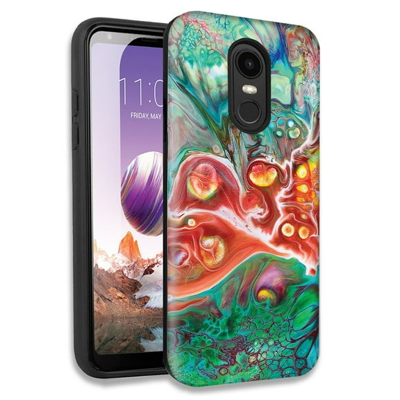 Mundaze Oil Painting 7 Double Layer Hybrid Case Cover For LG Tribute Dynasty/Aristo 2/Aristo 3 Plus