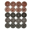 thumbnail image 1 of Botones con agujeros, 20 piezas Botones de madera Botones decorativos Botones de madera de primera calidad, 1 of 14