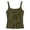 Army Green, variant on Tween Girls Solid Ribbed Knit Tank Top Stretch Slim Lightweight Casual Summer Cami 7-16Y