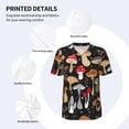 thumbnail image 5 of Fotbe Various Mushrooms Baseball Jersey Shirt for Men and Women, Casual Short Sleeves Button Down T-Shirt-XX-Large, 5 of 9
