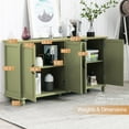 thumbnail image 3 of eclife Kitchen Sideboard Coffee Bar Cabinet Accent Storage Cabinet Green, 3 of 5