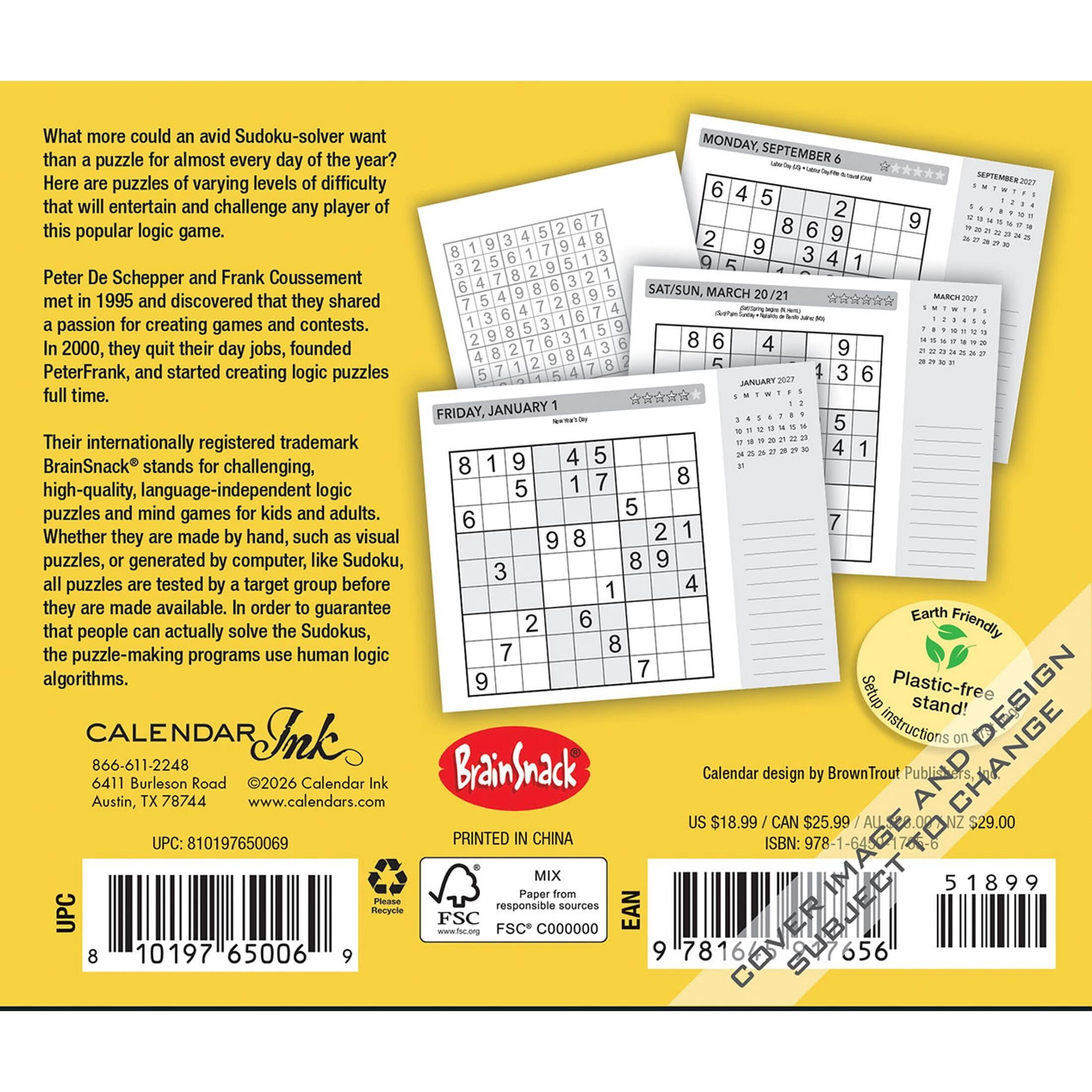 Sudoku 2027 Box Calendar P1 by Browntrout