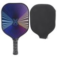 thumbnail image 1 of Raqueta de paleta Pickleball de fibra de vidrio portátil, núcleo de PP, buena sensación de mano para entrenamiento interior y exterior, 1 of 5
