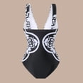 thumbnail image 5 of PNTUTB Summer Women's One Piece Fashion Print Swimsuit with Delicate Waist Design Slim Two Piece Set, 5 of 5