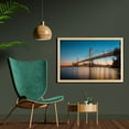 thumbnail image 2 of Oakland Wall Art with Frame, Real Life Image of San Francisco Skyline, Printed Fabric Poster for Bathroom Living Room, 35" x 23", Multicolor, by Ambesonne, 2 of 2