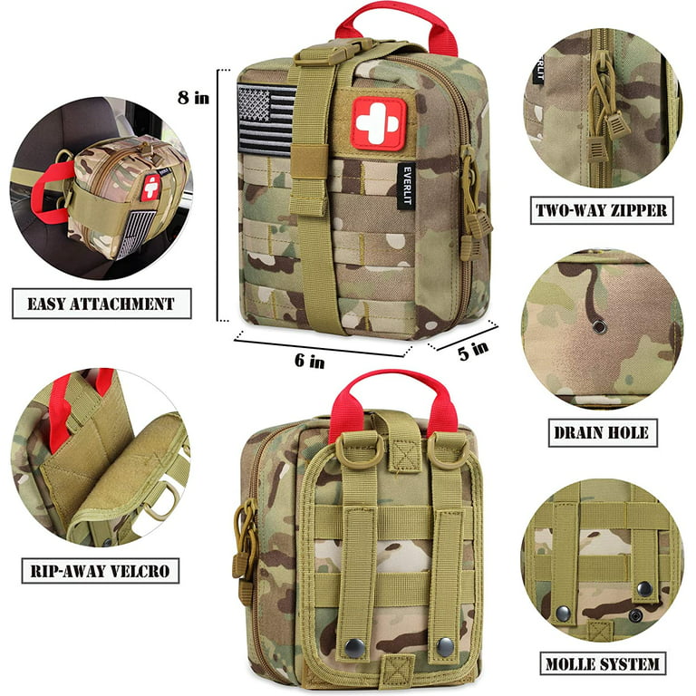 Survival Kit, Emergency Survival Gear First Aid Kit Molle System