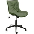 thumbnail image 7 of Erinnyees Armless Office Chair, Desk Chair with Wheels, Adjustable and Swivel,Modern Green, 7 of 7