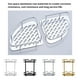 thumbnail image 4 of Advancent 1 cesta de esquina, estante de almacenamiento de aluminio para baño, organizador de cocina perforado montado en la pared Juegos de accesorios de baño No.03, 4 of 6