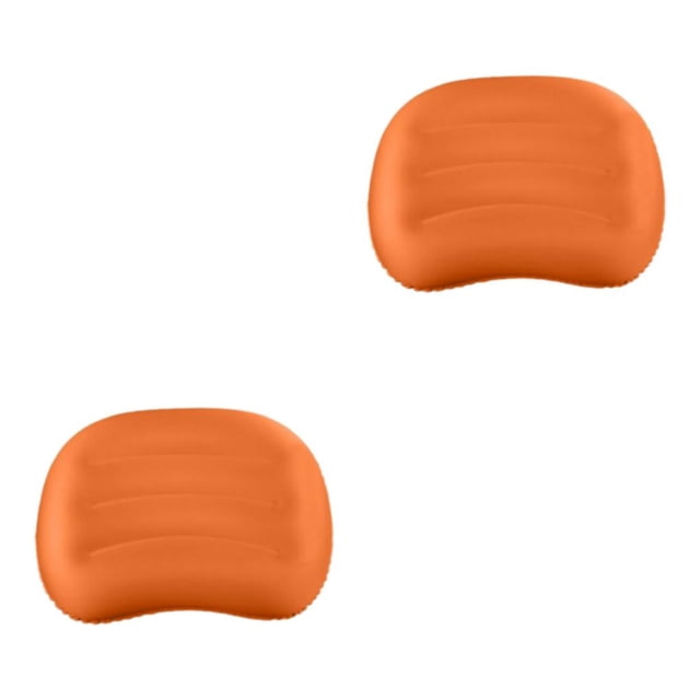 Dalazy Waterproof And Lightweight Inflating Travel Pillow For Neck And Lumbar Support orange 2Set