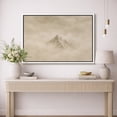 thumbnail image 2 of Framed Canvas Wall Art Minimalist Foggy Mountain Landscape Print for Living Room Decoration - 16"x24" WHITE, 2 of 8