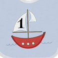 thumbnail image 4 of Inktastic First Birthday-1 Year Old Red Boat Boys or Girls Baby Bib, 4 of 4