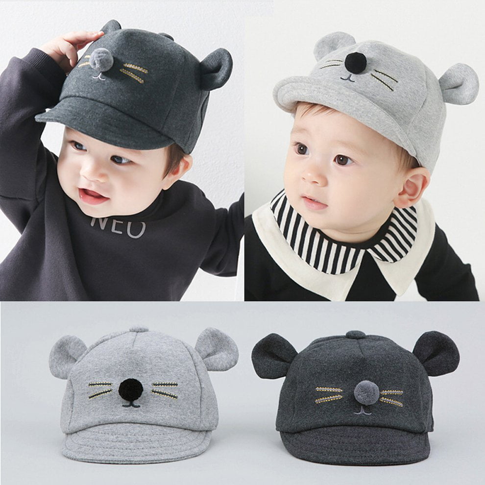 gray infant hat
