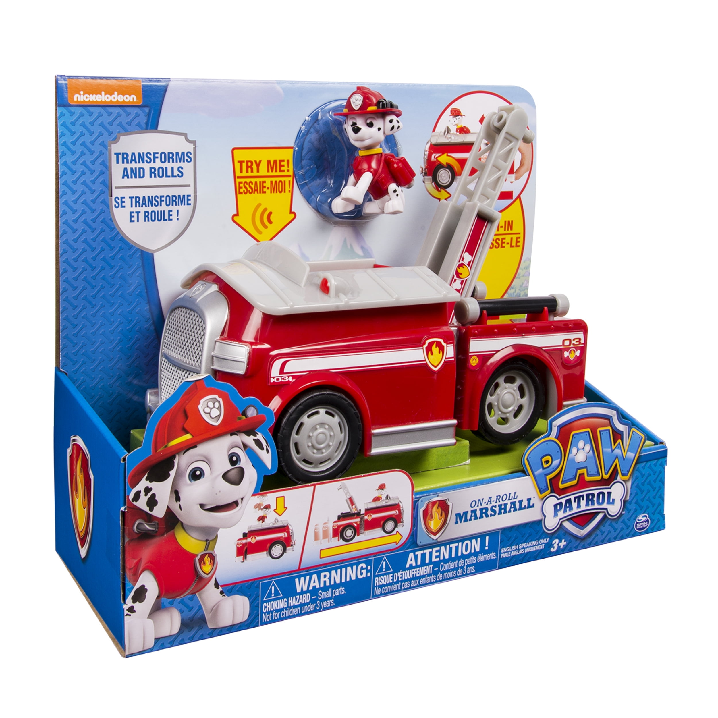 Paw Patrol On A Roll Marshall, Figure and Vehicle with Sounds 