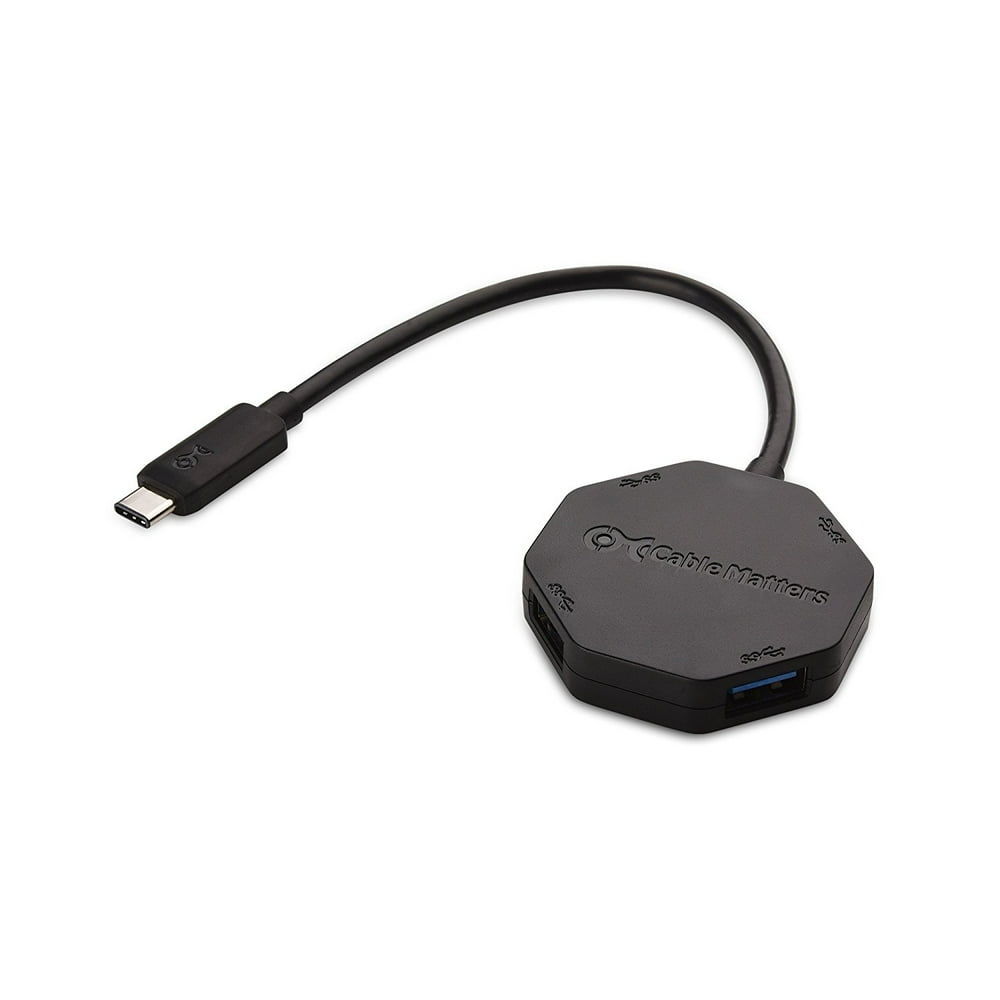 Cable Matters USB 3.1 Type C (USBC / Thunderbolt 3 Port Compatible) Ultra Mini 4Port Hub