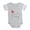 Heather Gray, variant on CafePress - Ladybug Cary - Cute Infant Baby Football Bodysuit