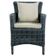 thumbnail image 4 of Modway Summon Dining Aluminum and Rattan Patio Armchair in Canvas/Beige, 4 of 4