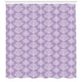 thumbnail image 3 of Ambesonne Abstract Shower Curtain, Vintage Paisley Inspired, 69"Wx70"L, Pale Lilac and White, 3 of 3