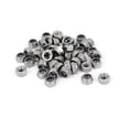 thumbnail image 1 of Unique Bargains M6 x 1mm 304 Insert en Nylon en Acier Inoxydable Hexagonal Écrou de Verrouillage 50PCS, 1 of 3
