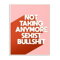 Stupell Industries Not Anymore Funny Word Modern Pink Design Wall Plaque Art by Daphne Polselli