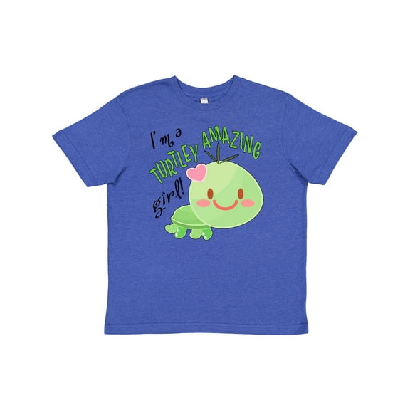 Inktastic Im a Turtle-ly Amazing Girl- Cute Turtle Youth T-Shirt