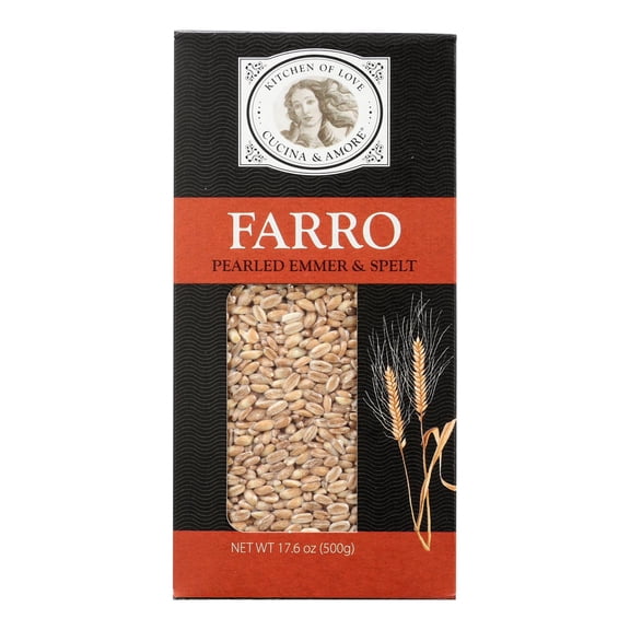 Cucina & Amore 1782226 17.6 oz Farro Beans