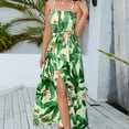 thumbnail image 1 of SMihono Robe Maxi Bohème d'Été pour Femmes Grande Taille Mode Décontractée Printemps et Été Sans Manches Col Carré Robe de Plage, 1 of 9