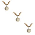 thumbnail image 3 of Jumpingount COLLAR COLGANTE Estética Mujer Collar Gargantilla Aniversario Cumpleaños Fiesta Arte Joyería Presente Accesorios Beige Beige 3piezas Jumpingount CBP352640, 3 of 6