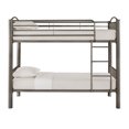 thumbnail image 4 of Weston Home Visalia Kids Convertible Metal Twin over Twin Bunk Bed, Gray, 4 of 8