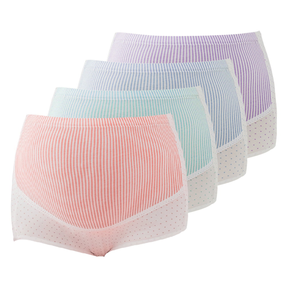 SEPMINDU Cotton 3 Pack Pregnancy Maternity Overbump Smile High Waist  Adjustable Underwear Knickers/Nursing Briefs at  Women's Clothing  store