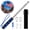Blue, variant on FIASON 8.2FT Telescopic Handheld Flag Pole, 10-Section Stainless Steel Collapsible Flagpole, Multi-Use as Teaching Pointer Hiking Stick for 250th Anniversary Parade Garden Patio Decor
