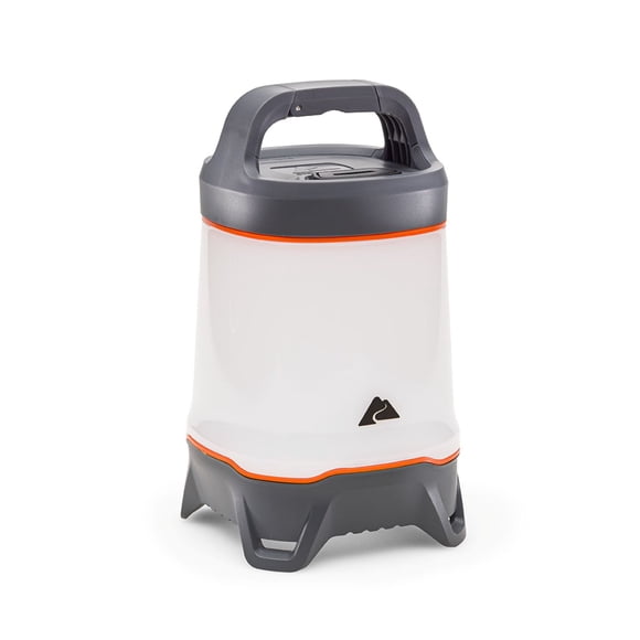 Ozark Trail 1000 Lumen Lantern - LED Camping Light, 275-Hour Runtime, Orange & Gray