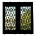 thumbnail image 3 of Ambesonne Architecture Shower Curtain, View Through Window, 69"Wx70"L, Multicolor, 3 of 5