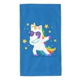 thumbnail image 1 of Fotbe Cool Unicorn Star Golden Toalla Premium con Patrón, Toalla de Microfibra de Secado Rápido, Ligera y Altamente Absorbente (27.5x16in), Ideal para Uso Diario, 1 of 6