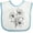 White and Blue, variant on Inktastic Lily Boys or Girls Baby Bib