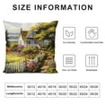thumbnail image 5 of Chilfamy Throw Pillow Covers Seaside cottage farmhouse flowers Theme Square Decorations Pillowcase Outdoor Sofa Pillow Cases for Living Room Bed Indoors Home Decor, 5 of 5
