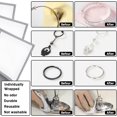 thumbnail image 6 of 1 Bag 4 Sheets 2 Colors 4 Layers Silver Polishing Cloth Jewelry Cleaning Cloth Sterling Silver Anti-Tarnish Cleaner Rectangle Mixed Color Fold: 10x20x0.2cm 2 sheets/color, 6 of 6