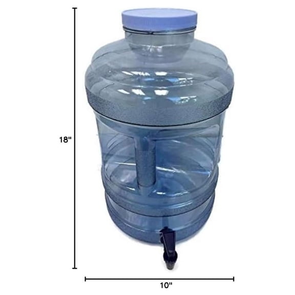 BPA Free Water Bottle with Big-Mouth & Dispensing Spigot, 5 Gallon Perfect for Home, Kitchen, Office, Sports Events, and Indoor Outdoor Activities
