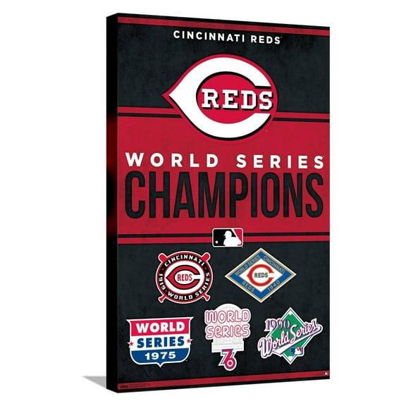 MLB Cincinnati Reds - Champions 23 Canvas Wall Poster, 14.725" x 22.375"