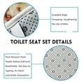 thumbnail image 5 of Christmas Bathroom Sets Decorations, Christmas Bathroom Sets Decor Merry Christmas Theme Shower Curtain and Bath Mat Set with Non-Slip Rug Toilet Lid Cover, 5 of 7