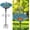 Retro Blue, variant on Vintage Metal Birdbaths and Birdfeeder for Outside, Freestanding Bowl with Prong Base for Garden Yard Lawn Decor