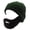 Green, variant on Adult Elastic Windproof Full Face Cover Hat with Fake Beard Winter Teens Theater Performances Beard Hat