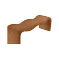 thumbnail image 6 of Meridian Furniture Willow Cognac Vegan Leather Bench, 6 of 11