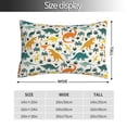 thumbnail image 2 of Balery Dinosaurs and Tropical Leaves Funda de Cojín Estampada, Regalos para Mujeres, Regalos de Amor para Ella, Regalos para Novia o Esposa, Funda de Almohada-20"x30", 2 of 6