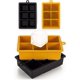 thumbnail image 1 of XXL Ice Cube Trays - 6 XXL Ice Cubes Per Tray (12 Ice Cubes) - BPA Free - Easy Release - Dishwasher Safe - Black/Yellow, 1 of 5