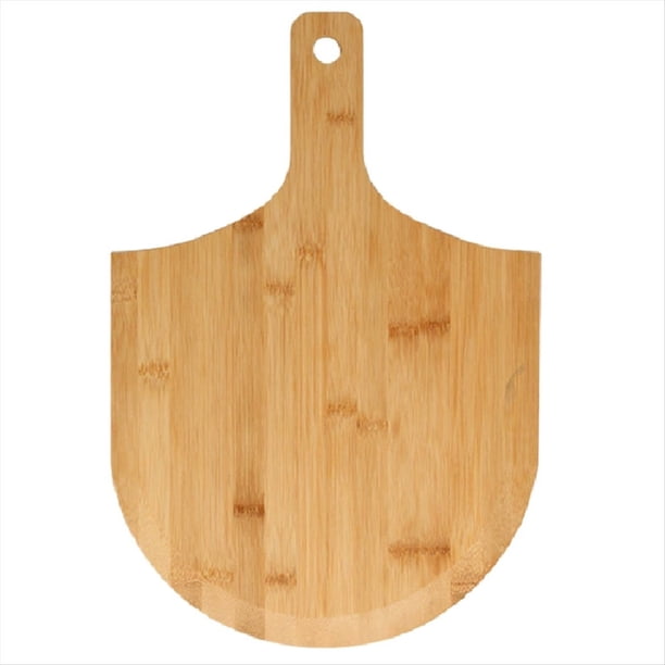 Pala de Bambú para Pizza, Herramienta para Hornear, Tabla de Cortar Pizza de Madera con Cómodo, Tabla de Cortar para Pelar Pizza.