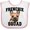 White and Pink, variant on Inktastic Cute French Bulldog Frenchie Squad Boys or Girls Baby Bib