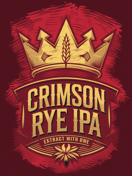 Label Peelers Crimson Rye IPA Beer Kit