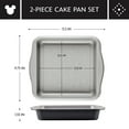 thumbnail image 5 of Farberware Disney Bake with Mickey Mouse 2-Piece Cake Pan Set, Black, 5 of 12