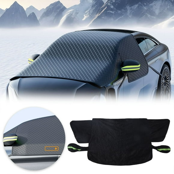 Upgraded 7-Layer Thick 600D Windshield Cover for All Vehicles Universal Fit Sun Frost and Ice